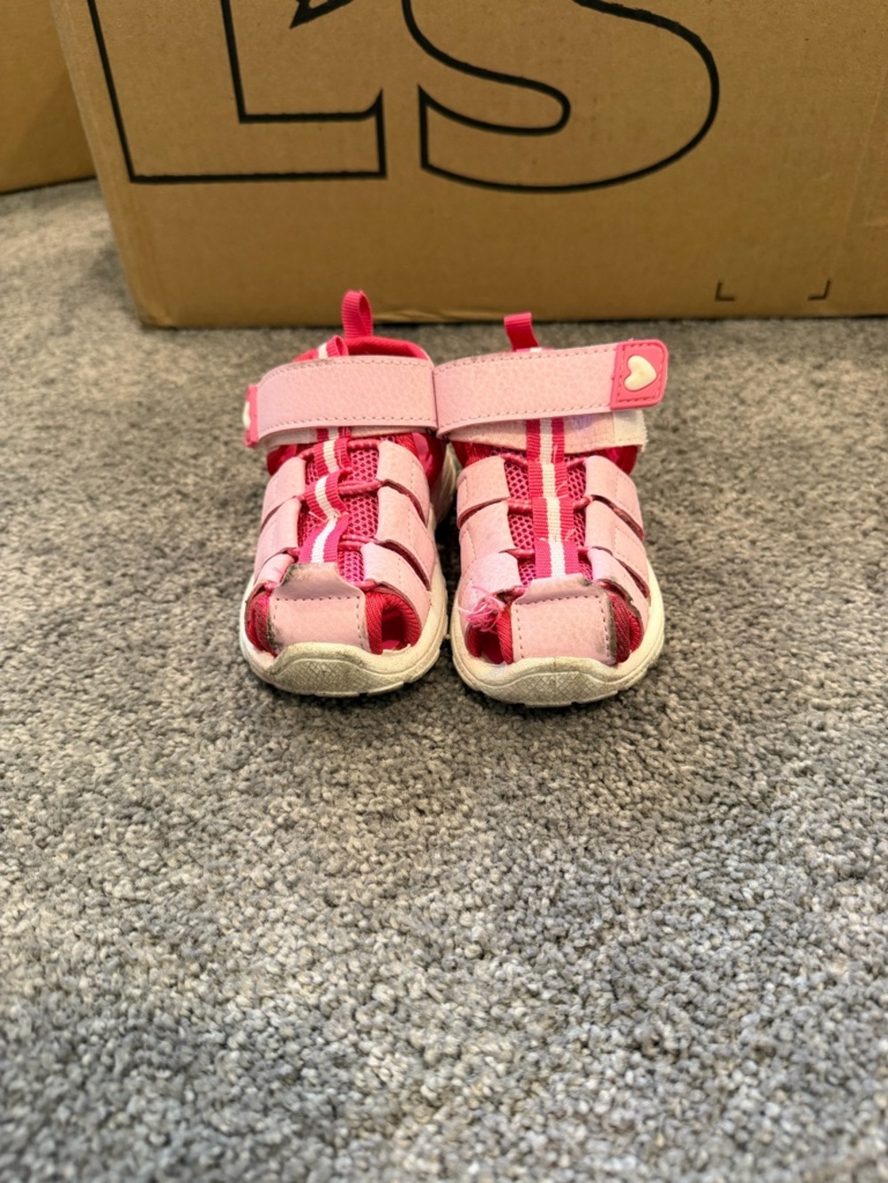 Gerber Pink Kids Closed-Toe Sport Sandals